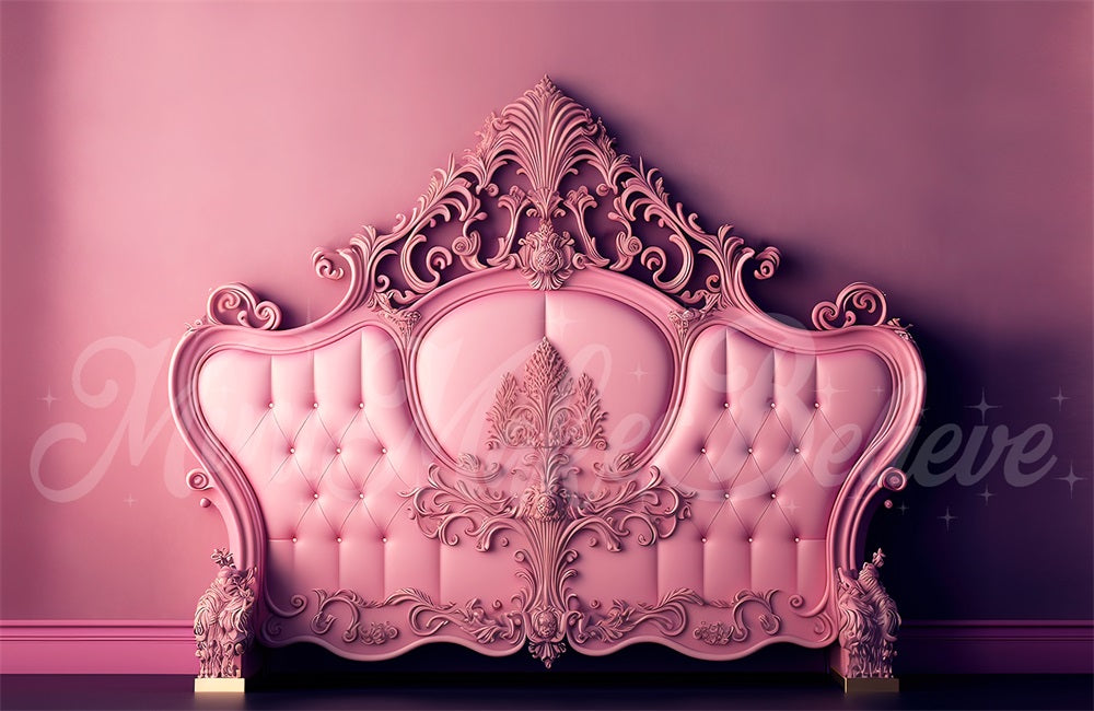 Kate Valentine Pink Backdrop Ornate Boudoir Headboard Designed by Mini MakeBelieve - Kate Backdrop AU