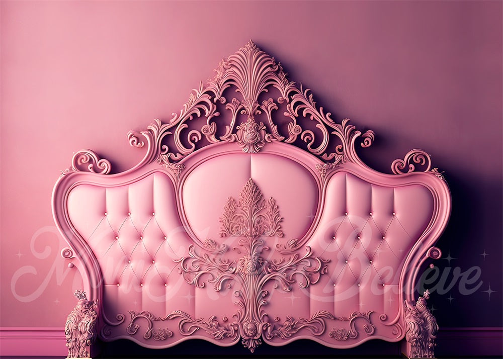 Kate Valentine Pink Backdrop Ornate Boudoir Headboard Designed by Mini MakeBelieve - Kate Backdrop AU