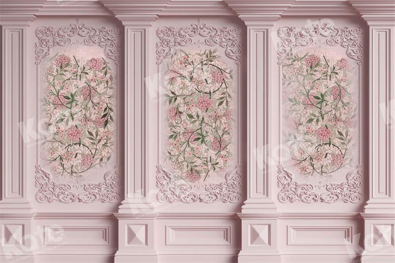 Kate Pink Flower Wall Backdrop Vintage for Photography - Kate Backdrop AU