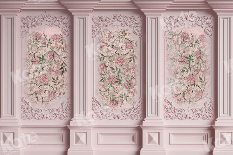 Kate Pink Flower Wall Backdrop Vintage for Photography - Kate Backdrop AU