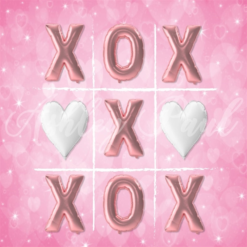 Kate Valentine's Day Heart Backdrop XOXO Designed by Ashley Paul - Kate Backdrop AU