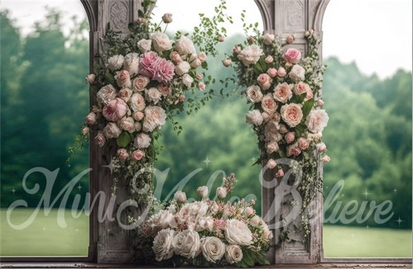 Kate Mothers Day Backdrop Panels Roses Painted Outdoor Wedding Designed by Mini MakeBelieve - Kate Backdrop AU