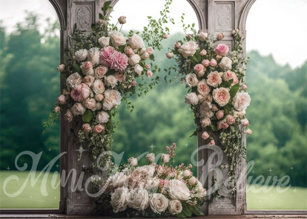 Kate Mothers Day Backdrop Panels Roses Painted Outdoor Wedding Designed by Mini MakeBelieve - Kate Backdrop AU