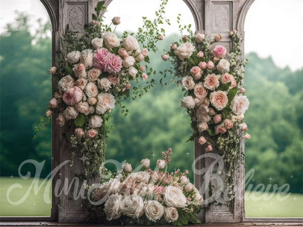 Kate Mothers Day Backdrop Panels Roses Painted Outdoor Wedding Designed by Mini MakeBelieve - Kate Backdrop AU