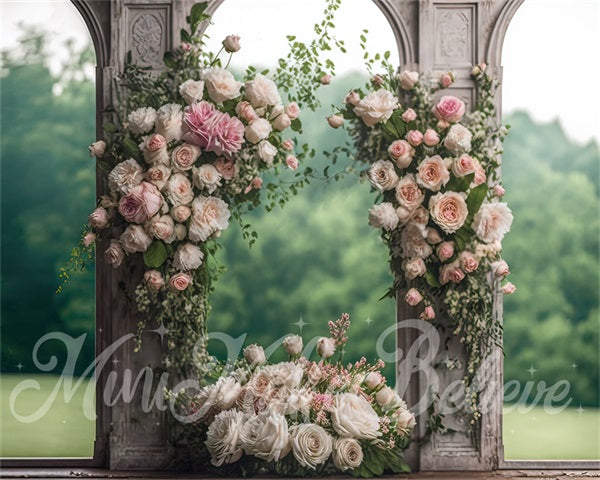 Kate Mothers Day Backdrop Panels Roses Painted Outdoor Wedding Designed by Mini MakeBelieve - Kate Backdrop AU