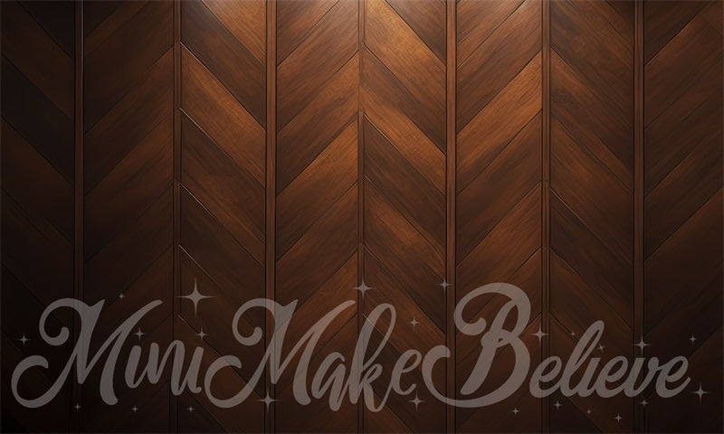 Kate Brown Wood Backdrop Parquet Wall Panel Designed by Mini MakeBelieve - Kate Backdrop AU
