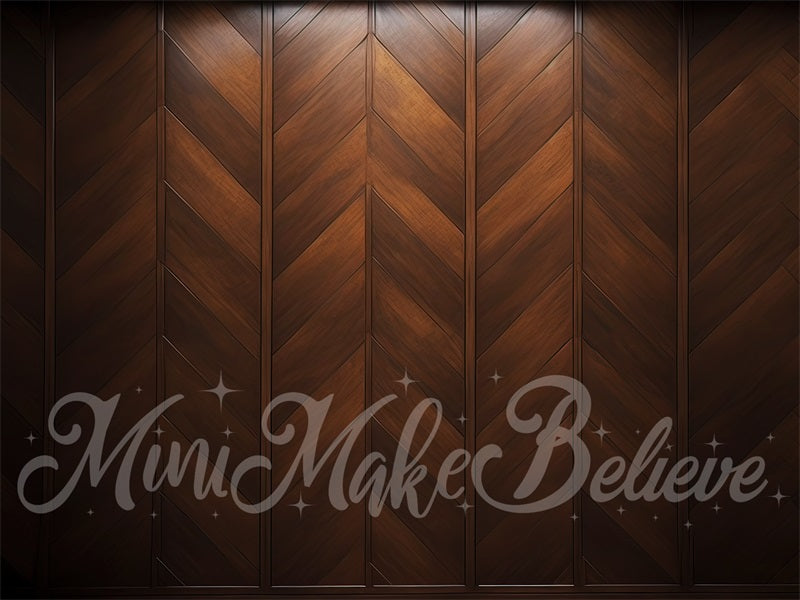 Kate Brown Wood Backdrop Parquet Wall Panel Designed by Mini MakeBelieve - Kate Backdrop AU