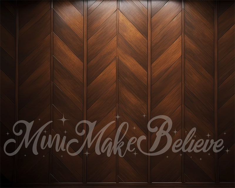 Kate Brown Wood Backdrop Parquet Wall Panel Designed by Mini MakeBelieve - Kate Backdrop AU