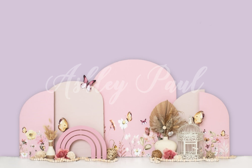 Kate Light Purple Party Backdrop Cake Smash Designed by Ashley Paul - Kate Backdrop AU
