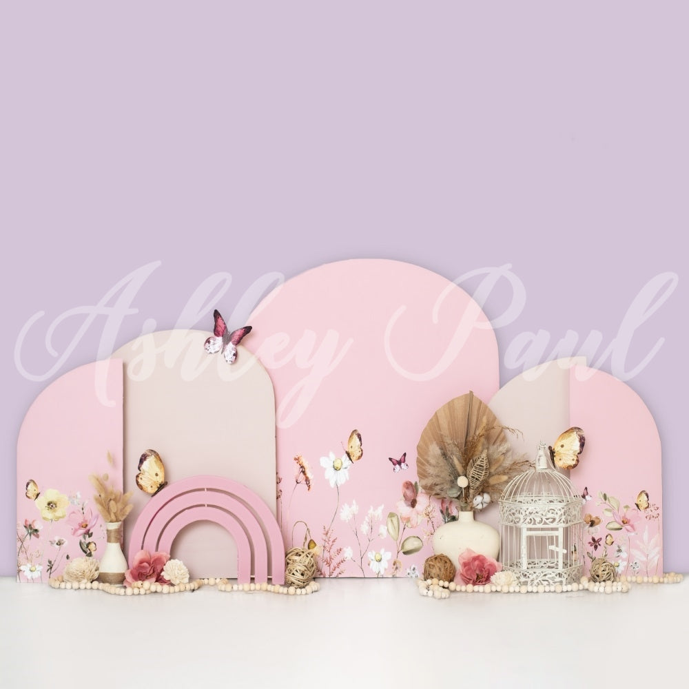 Kate Light Purple Party Backdrop Cake Smash Designed by Ashley Paul - Kate Backdrop AU