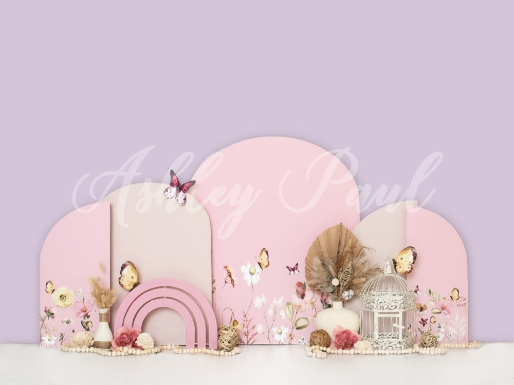 Kate Light Purple Party Backdrop Cake Smash Designed by Ashley Paul - Kate Backdrop AU