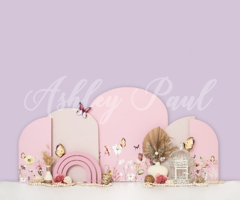 Kate Light Purple Party Backdrop Cake Smash Designed by Ashley Paul - Kate Backdrop AU