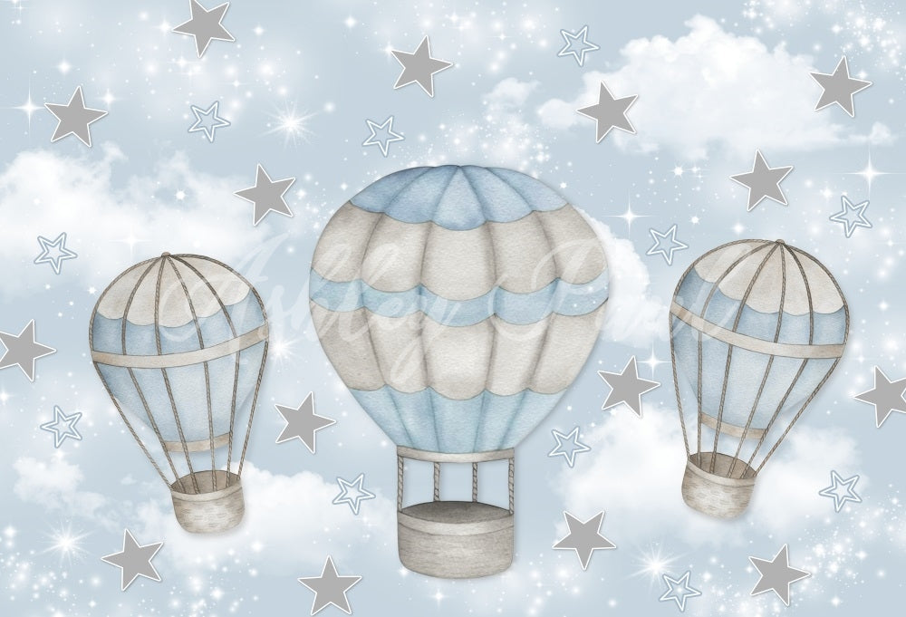 Kate Star Hot Air Balloon Backdrop Designed by Ashley Paul - Kate Backdrop AU