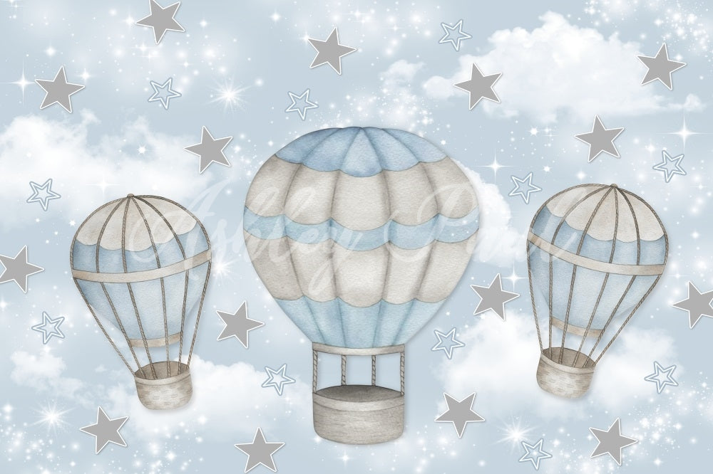 Kate Star Hot Air Balloon Backdrop Designed by Ashley Paul - Kate Backdrop AU