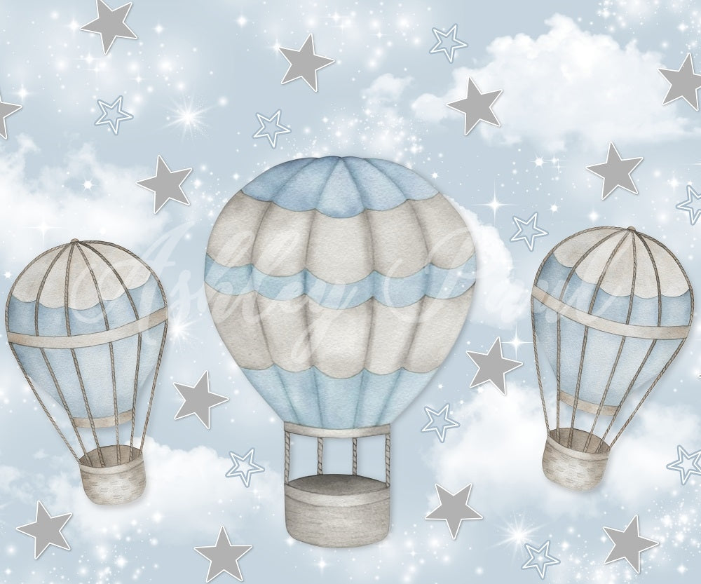 Kate Star Hot Air Balloon Backdrop Designed by Ashley Paul - Kate Backdrop AU