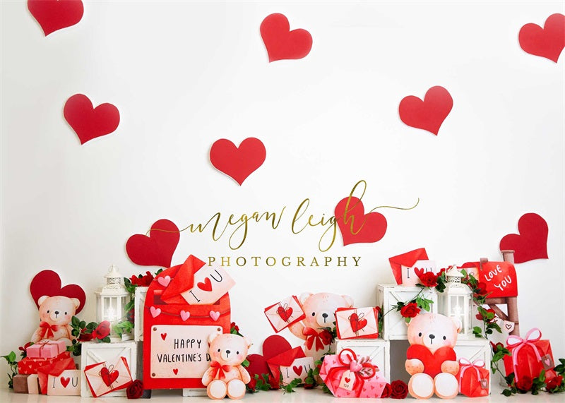 Kate Love Letters Backdrop Valentine's Day Designed by Megan Leigh Photography - Kate Backdrop AU