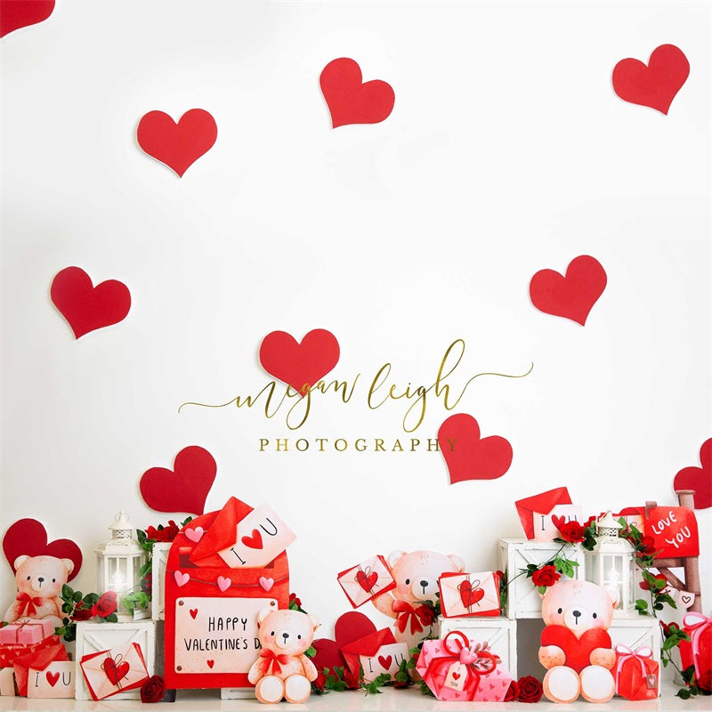 Kate Love Letters Backdrop Valentine's Day Designed by Megan Leigh Photography - Kate Backdrop AU