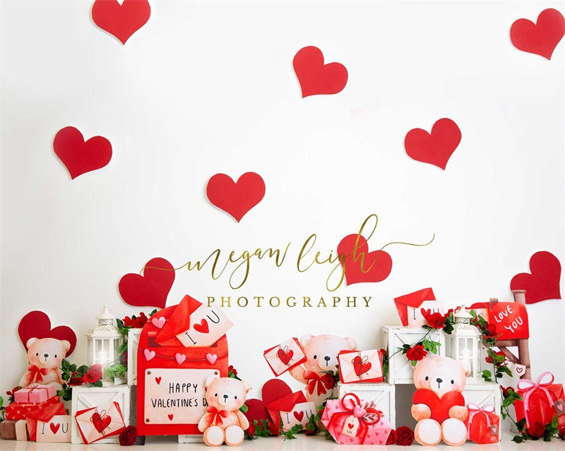 Kate Love Letters Backdrop Valentine's Day Designed by Megan Leigh Photography - Kate Backdrop AU