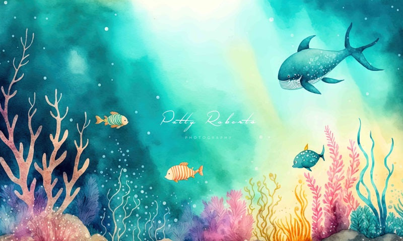 Kate Underwater Fish Backdrop Designed by Patty Robertss - Kate Backdrop AU