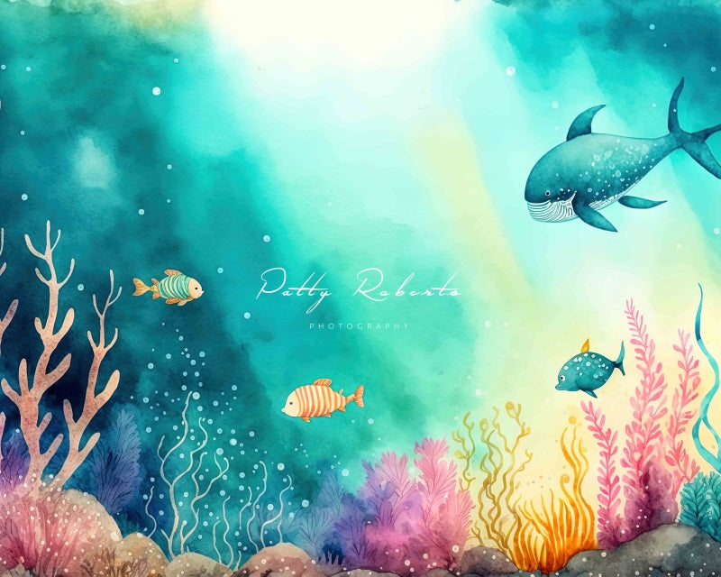 Kate Underwater Fish Backdrop Designed by Patty Robertss - Kate Backdrop AU