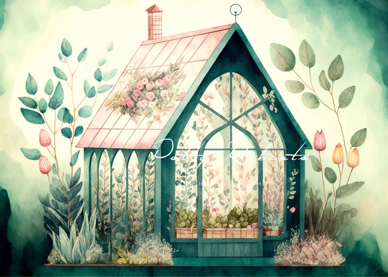 Kate Little Greenhouse Backdrop Flower Designed by Patty Robertss - Kate Backdrop AU