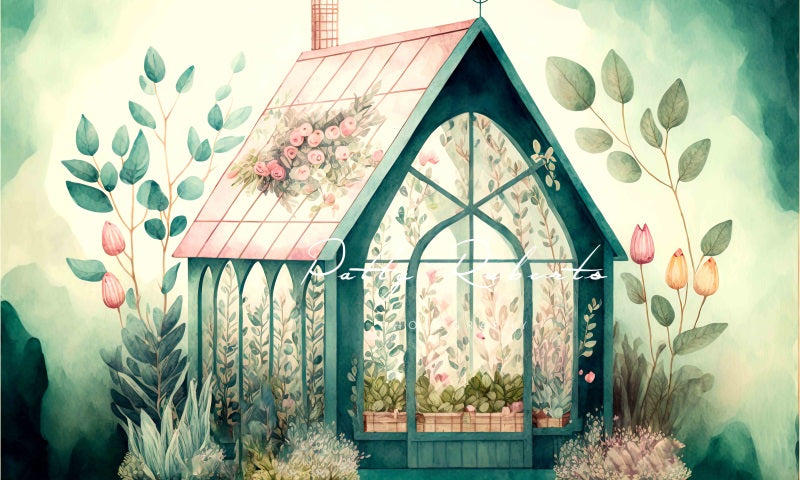 Kate Little Greenhouse Backdrop Flower Designed by Patty Robertss - Kate Backdrop AU