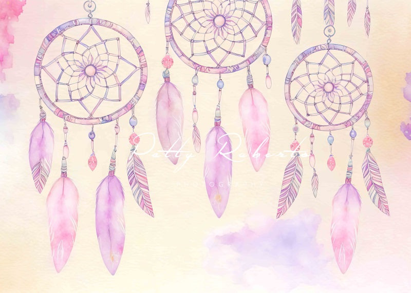 Kate Violet Dreamcatchers Backdrop Feather Designed by Patty Robertss - Kate Backdrop AU