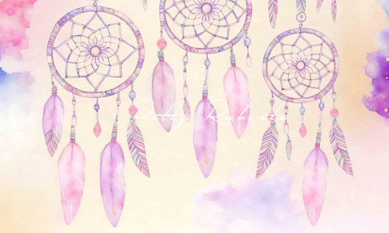 Kate Violet Dreamcatchers Backdrop Feather Designed by Patty Robertss - Kate Backdrop AU