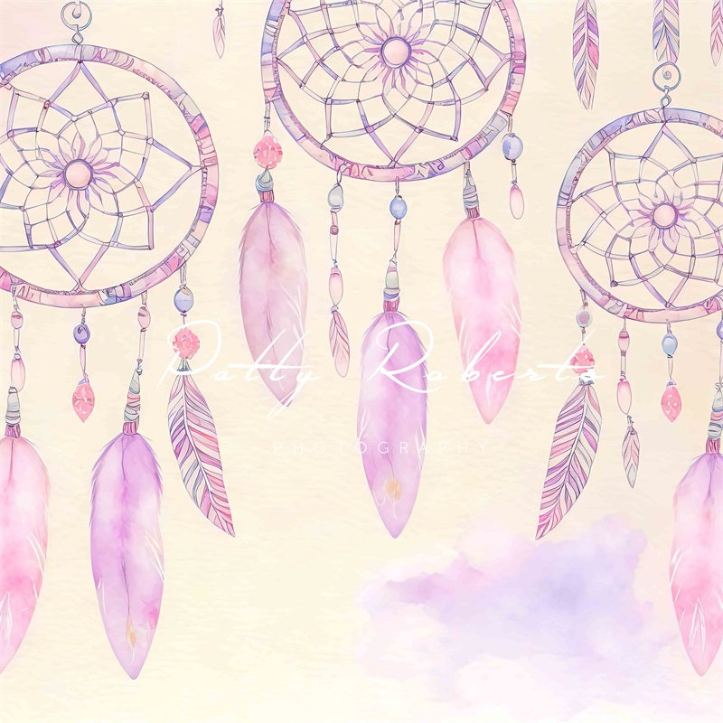 Kate Violet Dreamcatchers Backdrop Feather Designed by Patty Robertss - Kate Backdrop AU