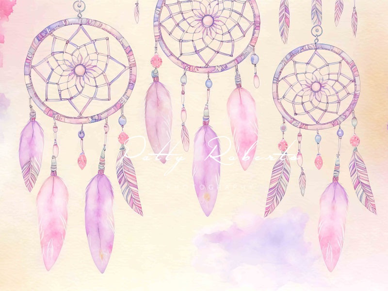 Kate Violet Dreamcatchers Backdrop Feather Designed by Patty Robertss - Kate Backdrop AU