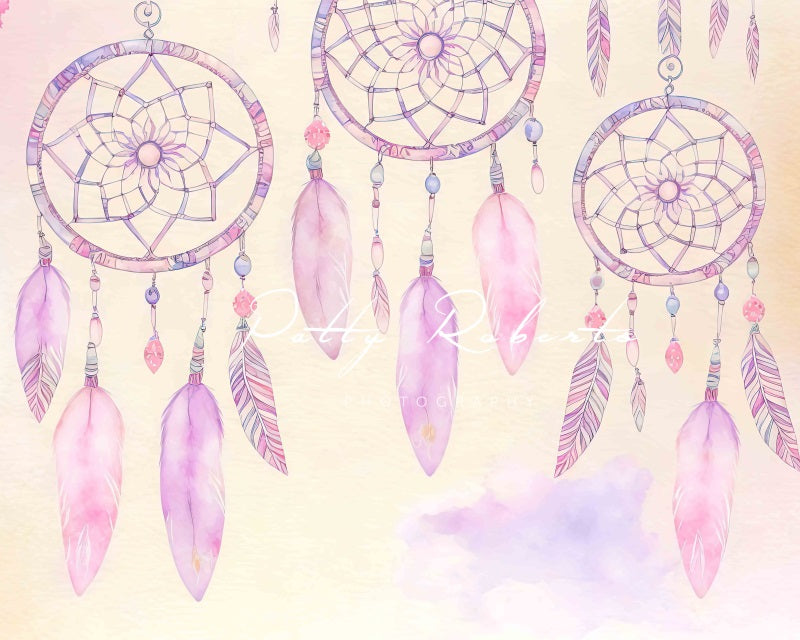 Kate Violet Dreamcatchers Backdrop Feather Designed by Patty Robertss - Kate Backdrop AU