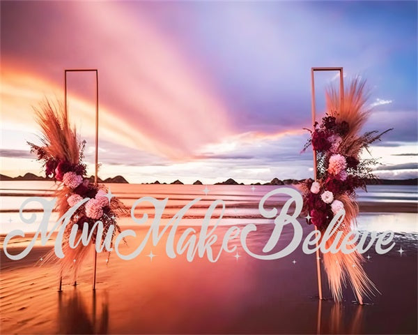 Kate Painted Summer Sunset Backdrop Boho Beach Designed by Mini MakeBelieve - Kate Backdrop AU