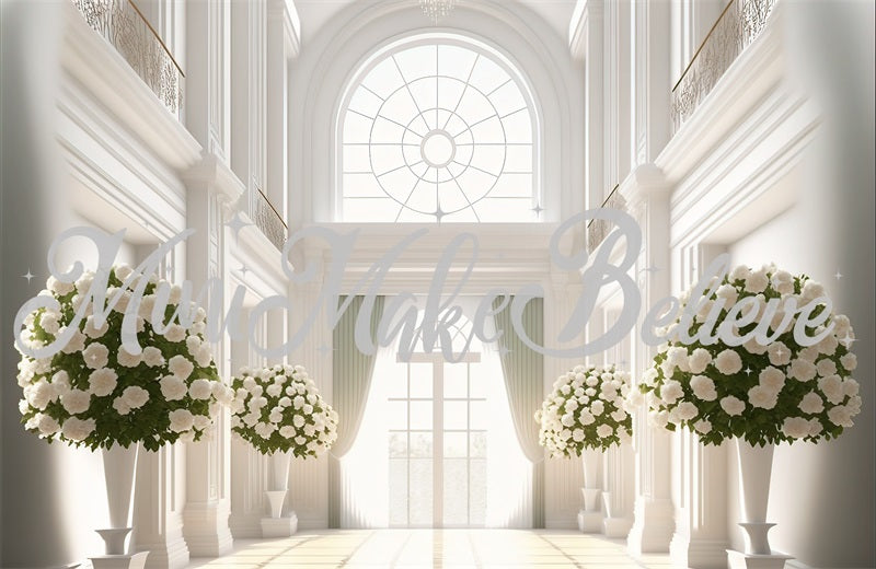 Kate Painted Church Backdrop Cathedral Wedding Baptism Designed by Mini MakeBelieve - Kate Backdrop AU