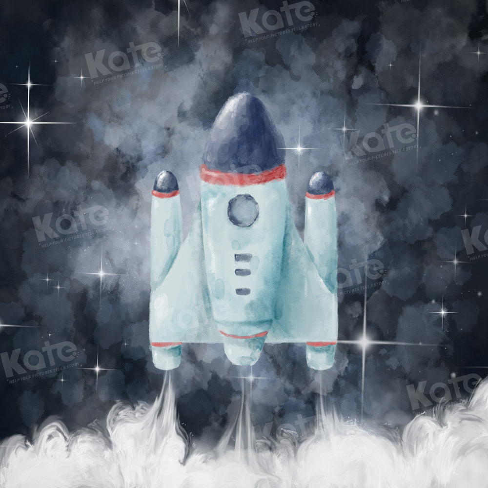 Kate Liftoff Rocket Backdrop Party Designed by GQ - Kate Backdrop AU