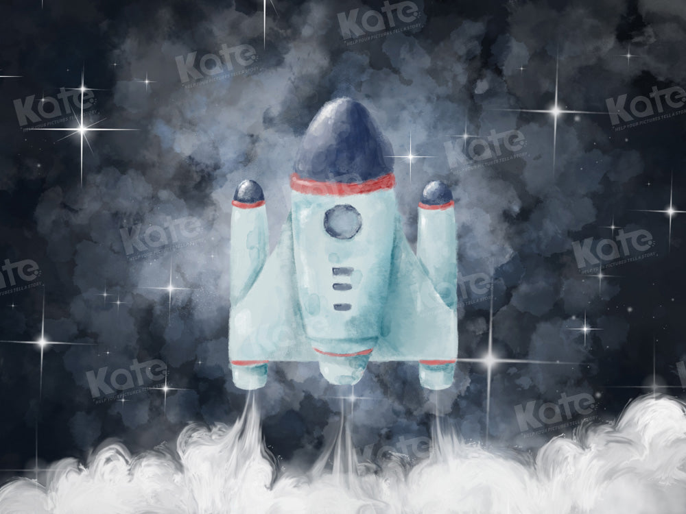 Kate Liftoff Rocket Backdrop Party Designed by GQ - Kate Backdrop AU