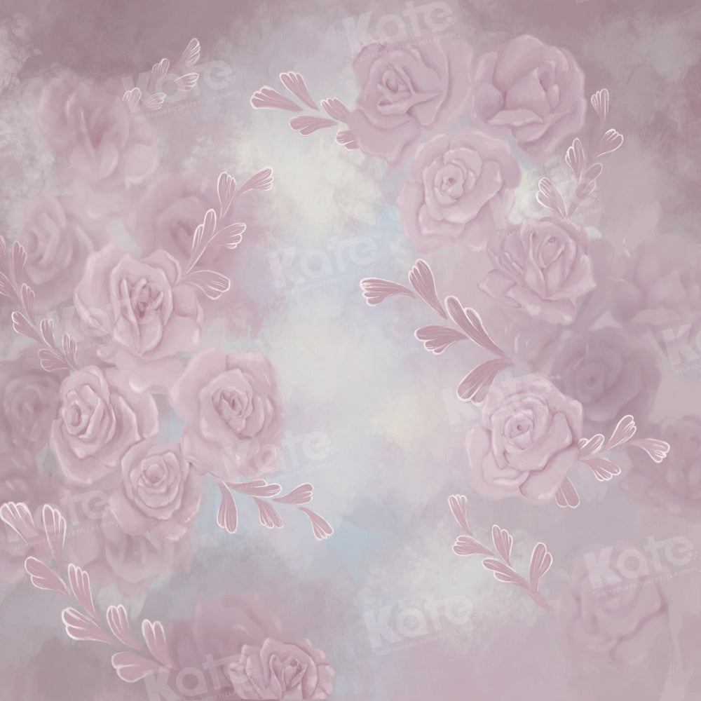 Kate Pink Romance Backdrop Portrait Flower Designed by GQ - Kate Backdrop AU
