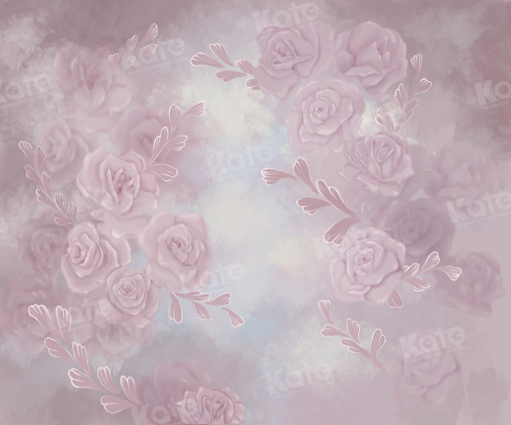 Kate Pink Romance Backdrop Portrait Flower Designed by GQ - Kate Backdrop AU