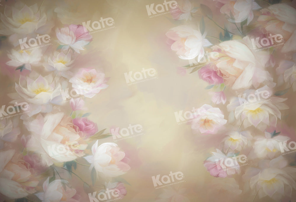 Kate Portrait Fine Art Floral Backdrop Designed by GQ - Kate Backdrop AU