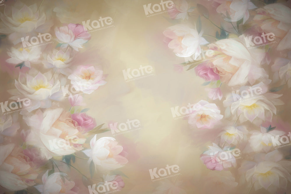 Kate Portrait Fine Art Floral Backdrop Designed by GQ - Kate Backdrop AU