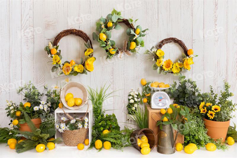 Kate Spring/Summer Lemon Garland Backdrop for Photography - Kate Backdrop AU