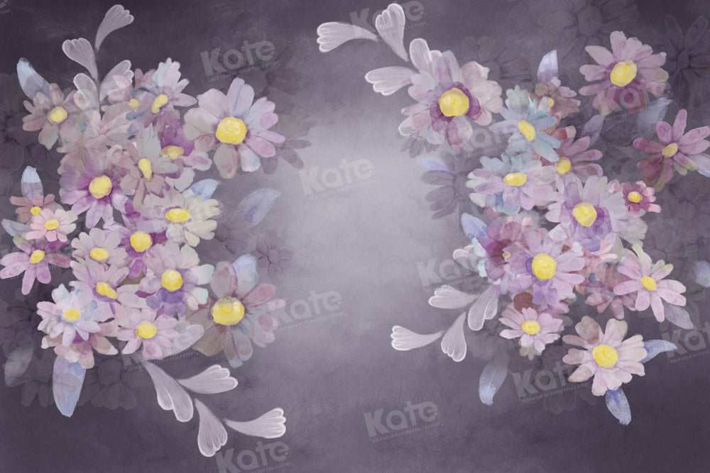 Kate Purple Flower Backdrop Fine Art Designed by GQ - Kate Backdrop AU