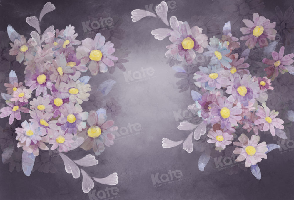 Kate Purple Flower Backdrop Fine Art Designed by GQ - Kate Backdrop AU