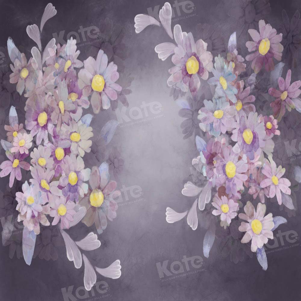 Kate Purple Flower Backdrop Fine Art Designed by GQ - Kate Backdrop AU