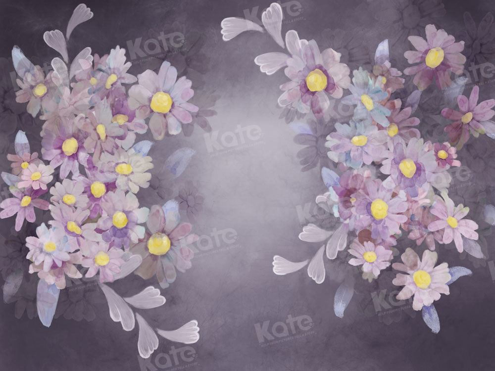 Kate Purple Flower Backdrop Fine Art Designed by GQ - Kate Backdrop AU