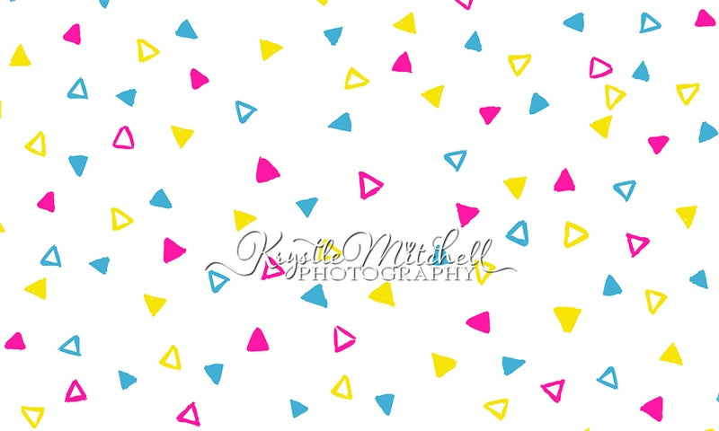Kate 90sTriangles Cake Smash Backdrop Designed By Krystle Mitchell Photography - Kate Backdrop AU