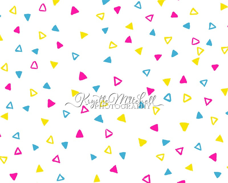 Kate 90sTriangles Cake Smash Backdrop Designed By Krystle Mitchell Photography - Kate Backdrop AU
