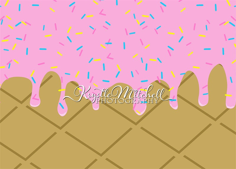 Kate Ice Cream Party Backdrop Designed By Krystle Mitchell Photography - Kate Backdrop AU
