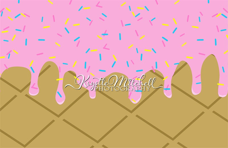 Kate Ice Cream Party Backdrop Designed By Krystle Mitchell Photography - Kate Backdrop AU