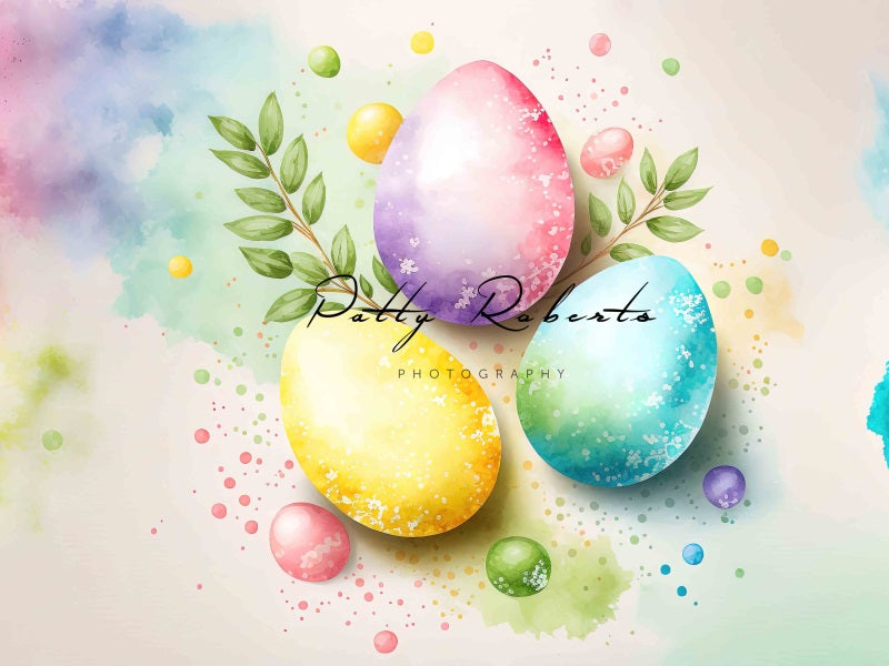 Kate Bright Easter Eggs Backdrop Designed by Patty Robertss - Kate Backdrop AU