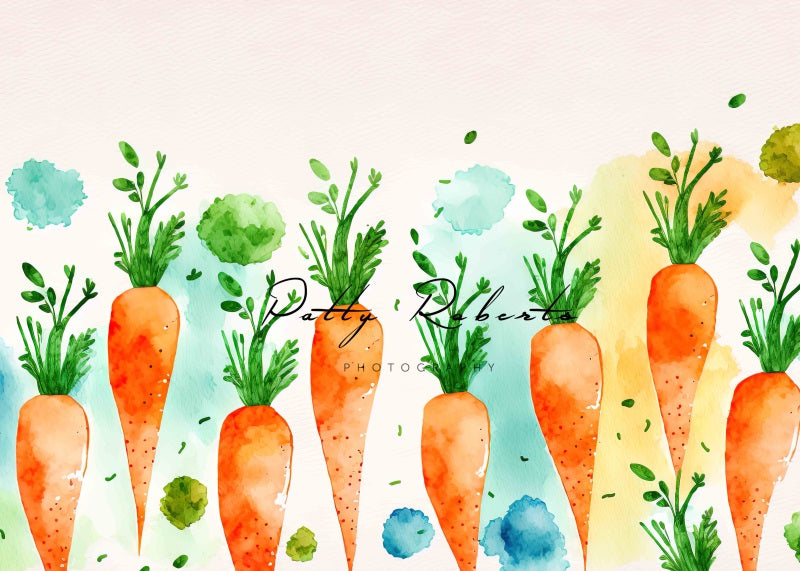 Kate Easter Large Carrots Backdrop Designed by Patty Robertss - Kate Backdrop AU